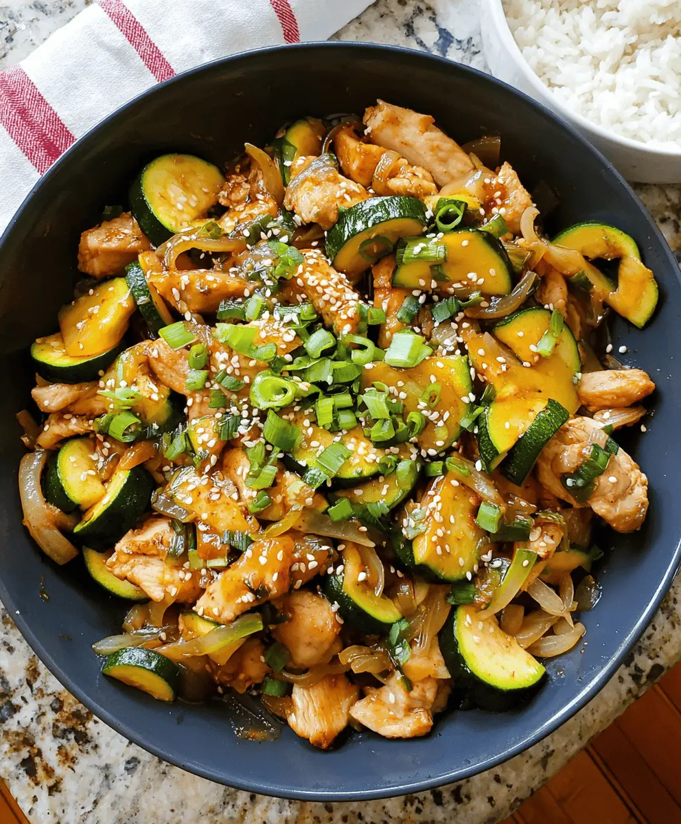 Healthy Chicken Zucchini Stir Fry Recipe