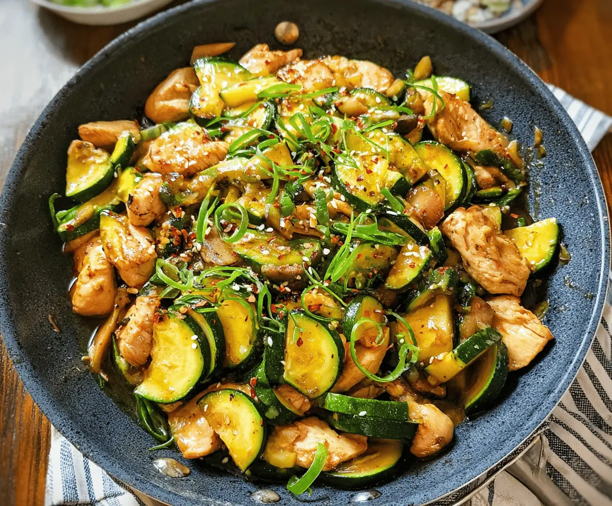 Healthy Chicken Zucchini Stir Fry Recipe