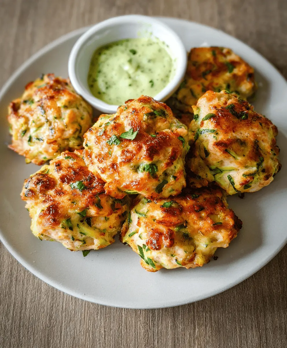 High Protein Chicken Zucchini Poppers Recipe