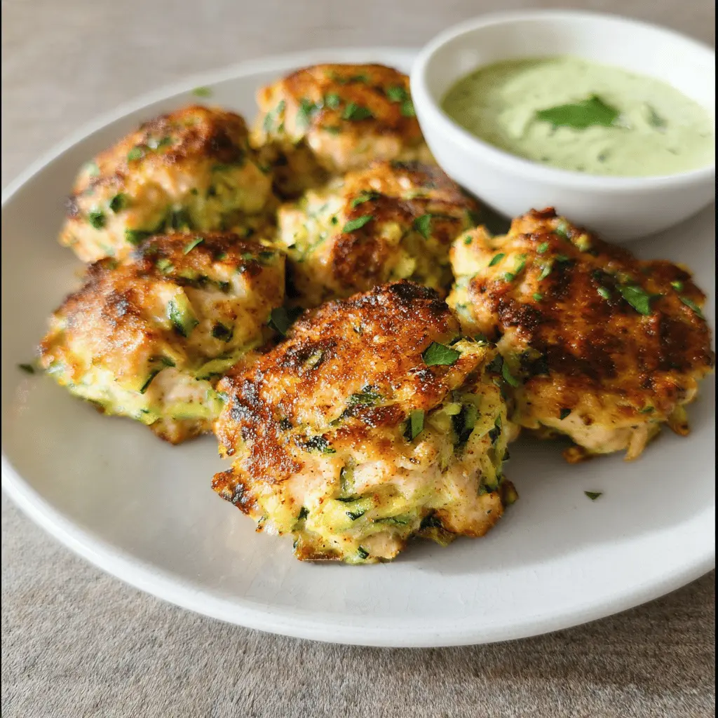 High Protein Chicken Zucchini Poppers Recipe