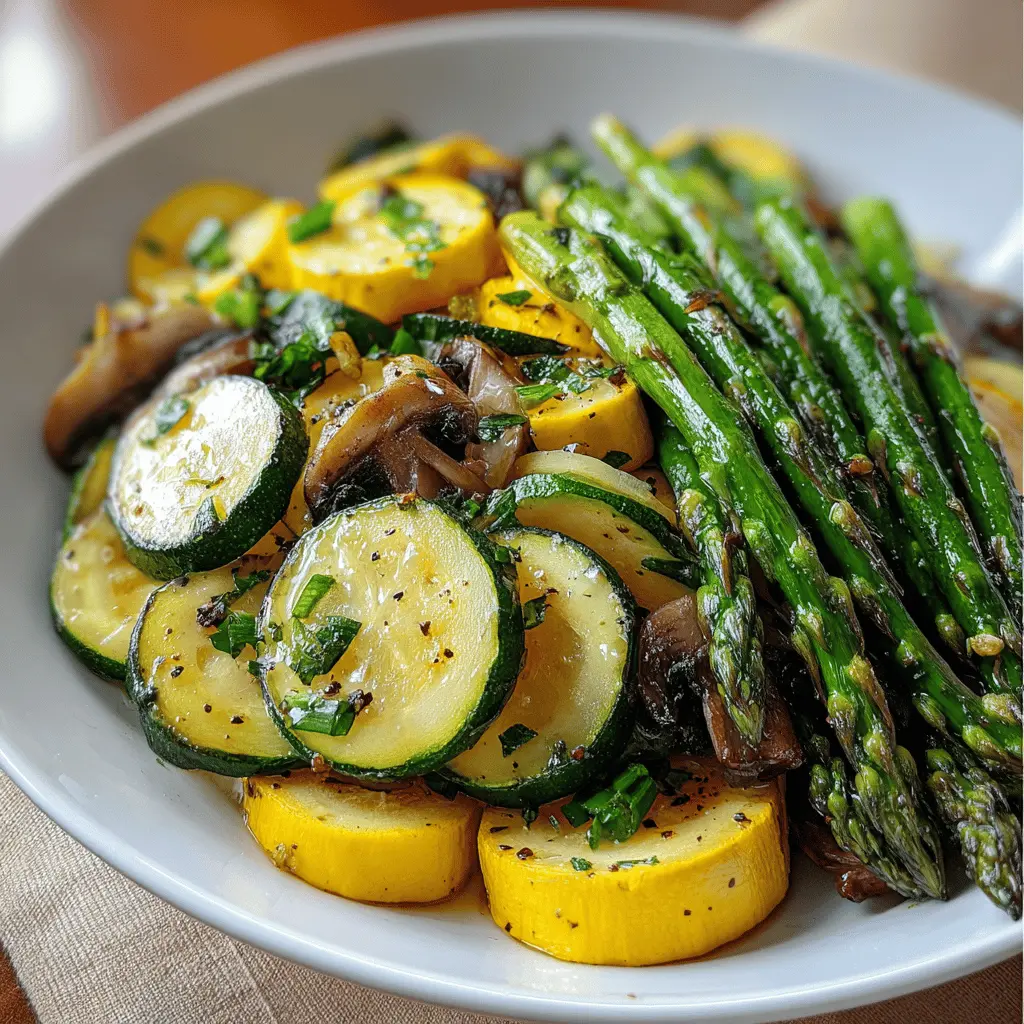 Flavorful Asparagus with Zucchini and Squash Recipe