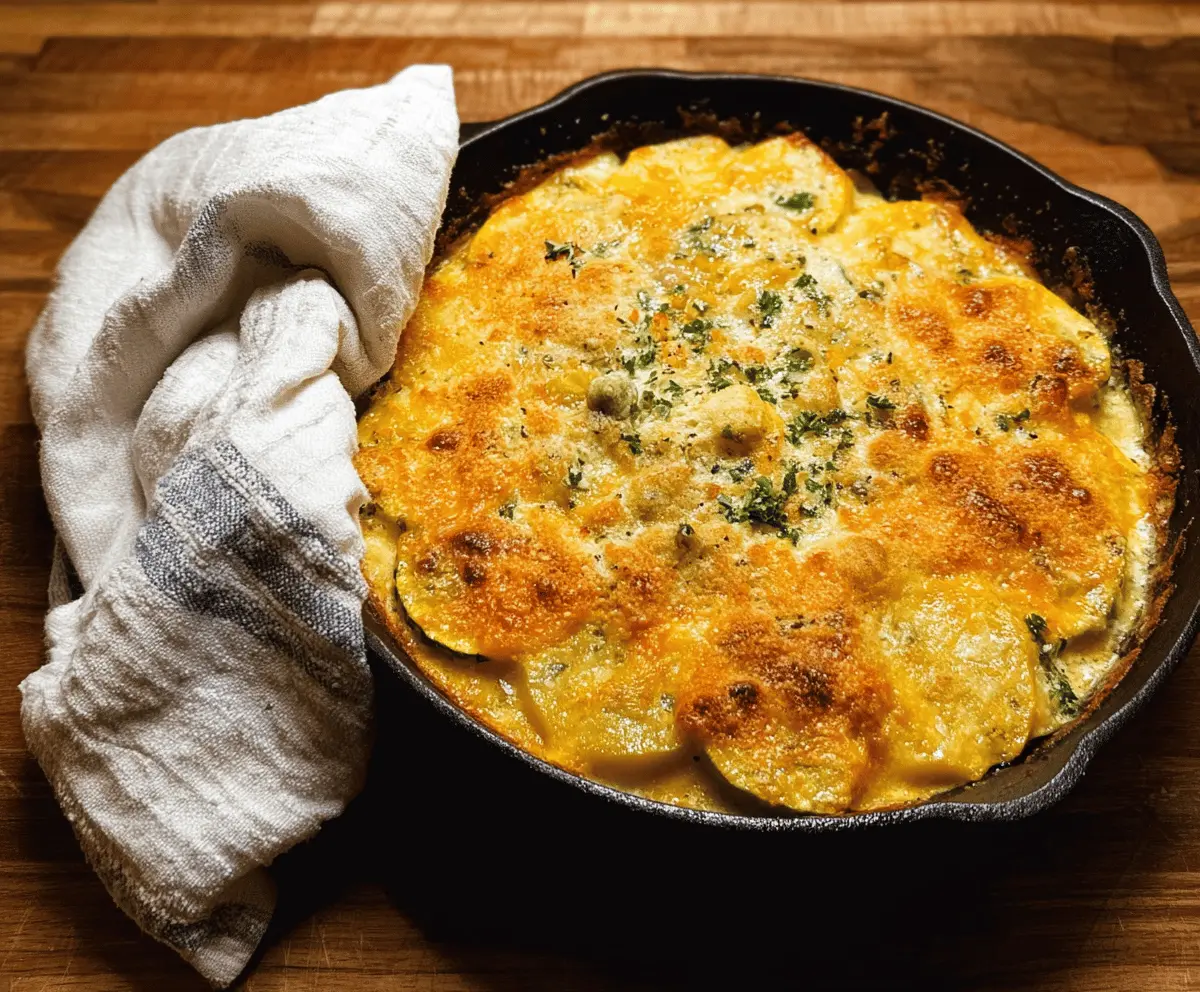 Creamy Green Chile Yellow Squash Casserole Recipe