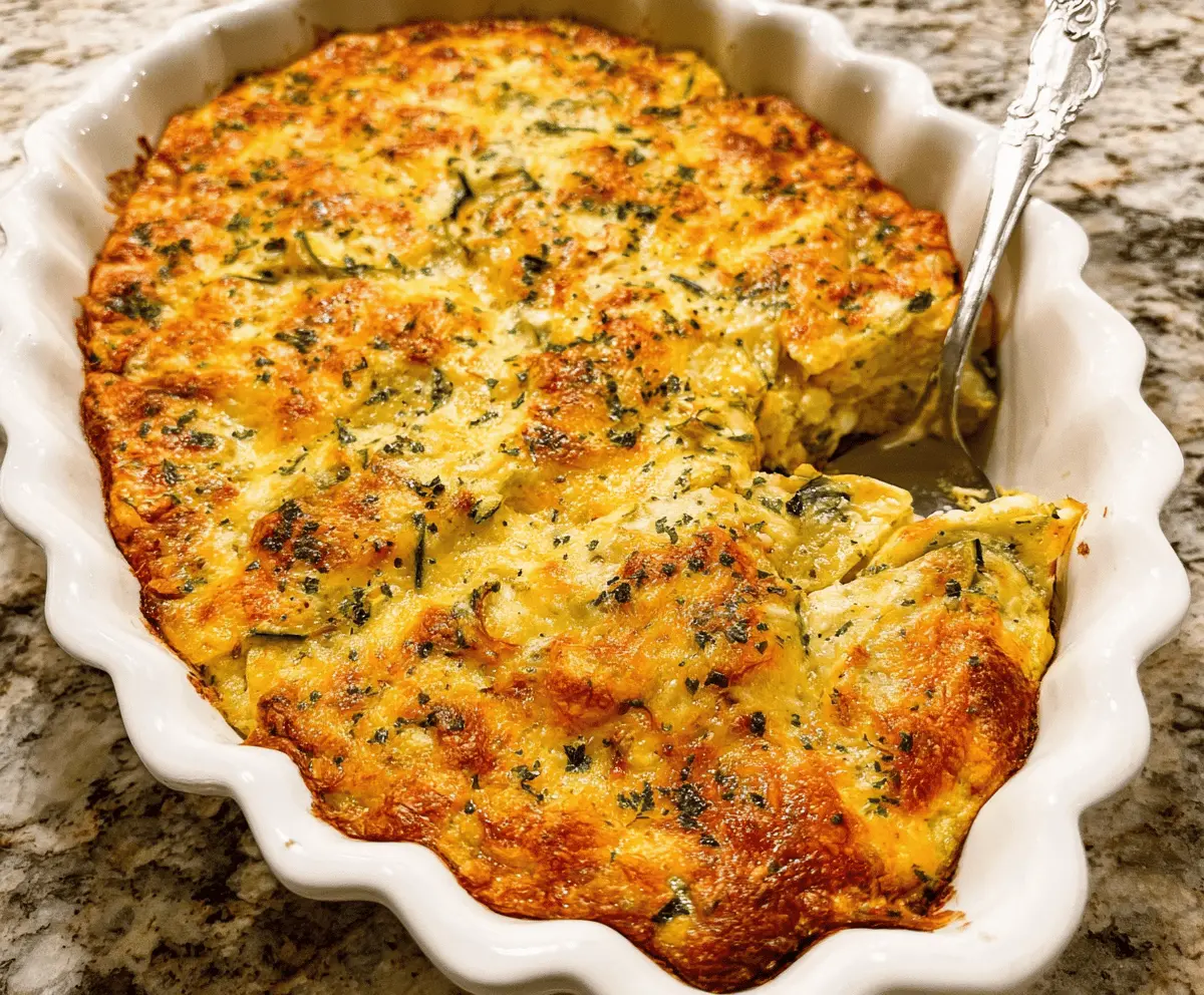 Cheesy Zucchini Squash Casserole Bake
