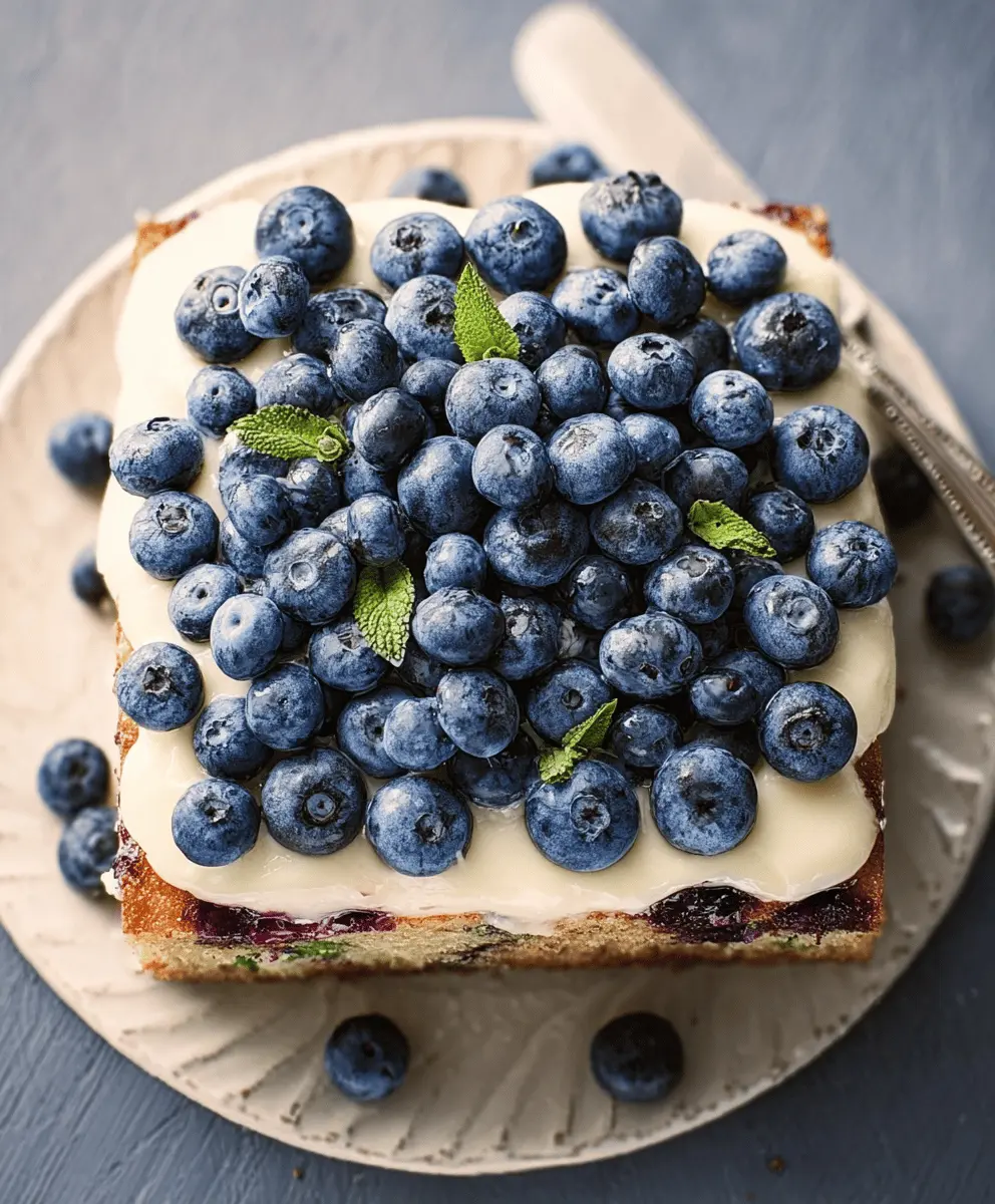 Moist Blueberry Zucchini Cake Recipe