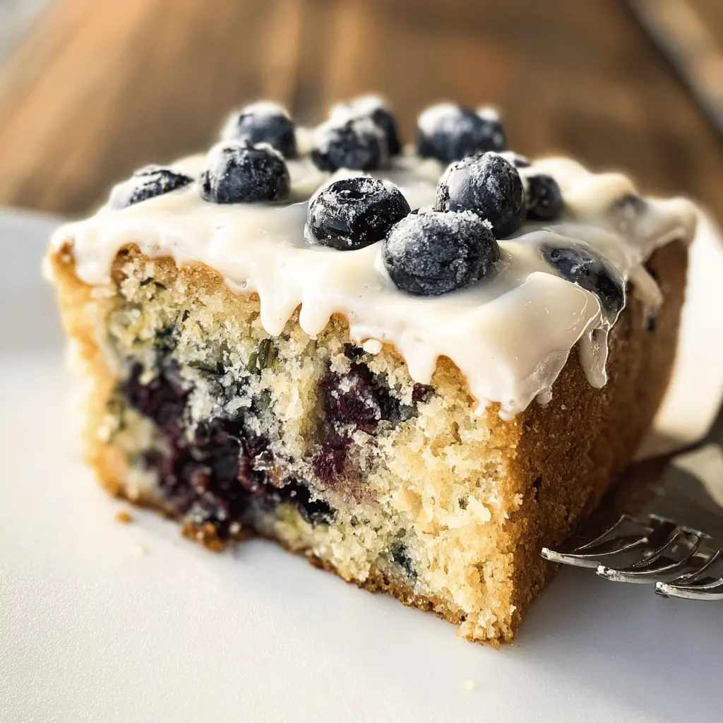 Moist Blueberry Zucchini Cake Recipe