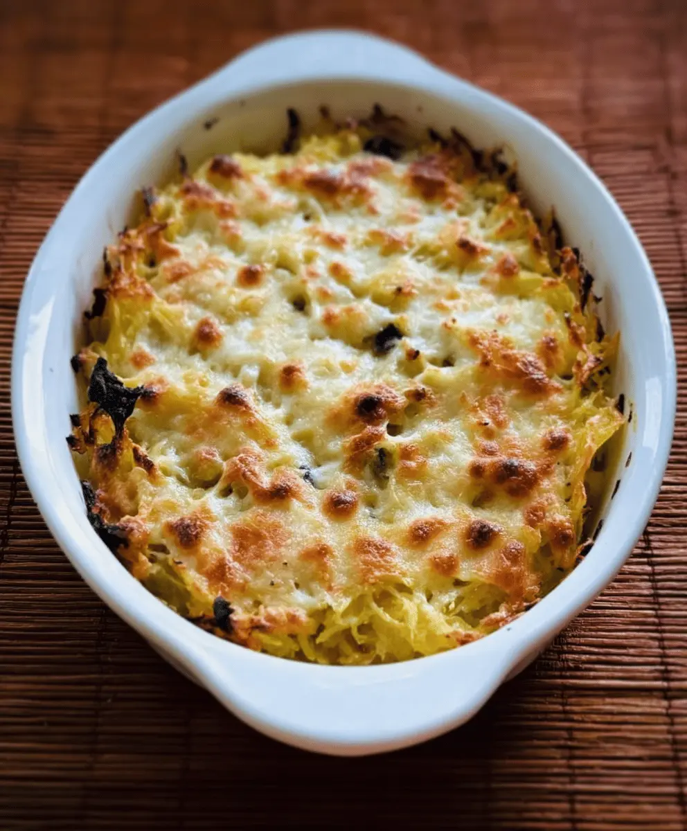 Healthy Spaghetti Squash Au Gratin Recipe