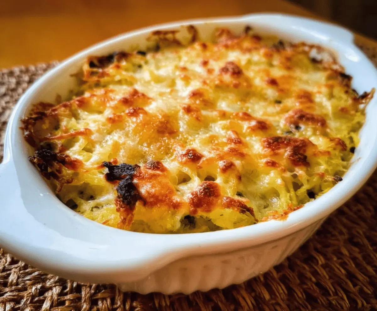 Healthy Spaghetti Squash Au Gratin Recipe