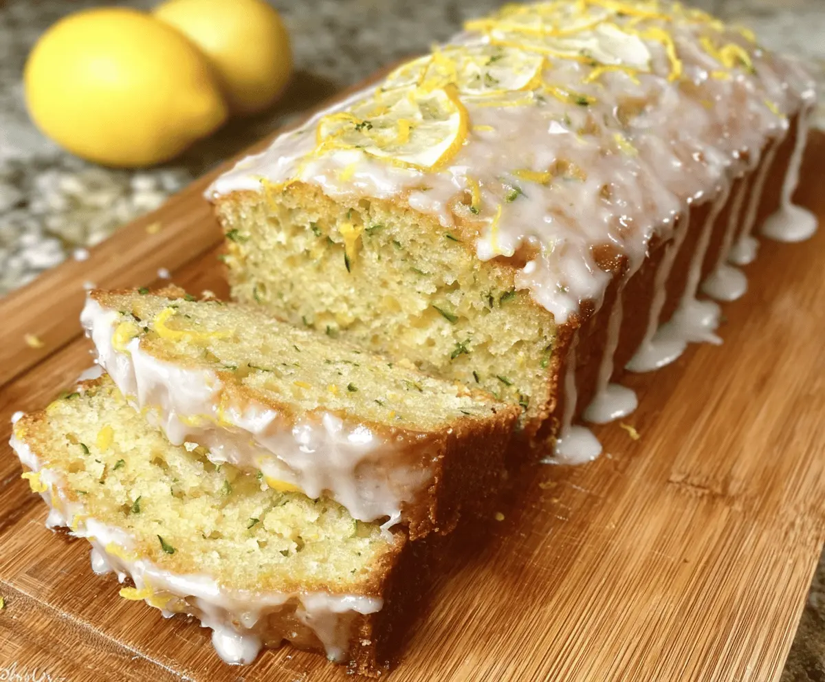 Moist Lemon Zucchini Bread Recipe