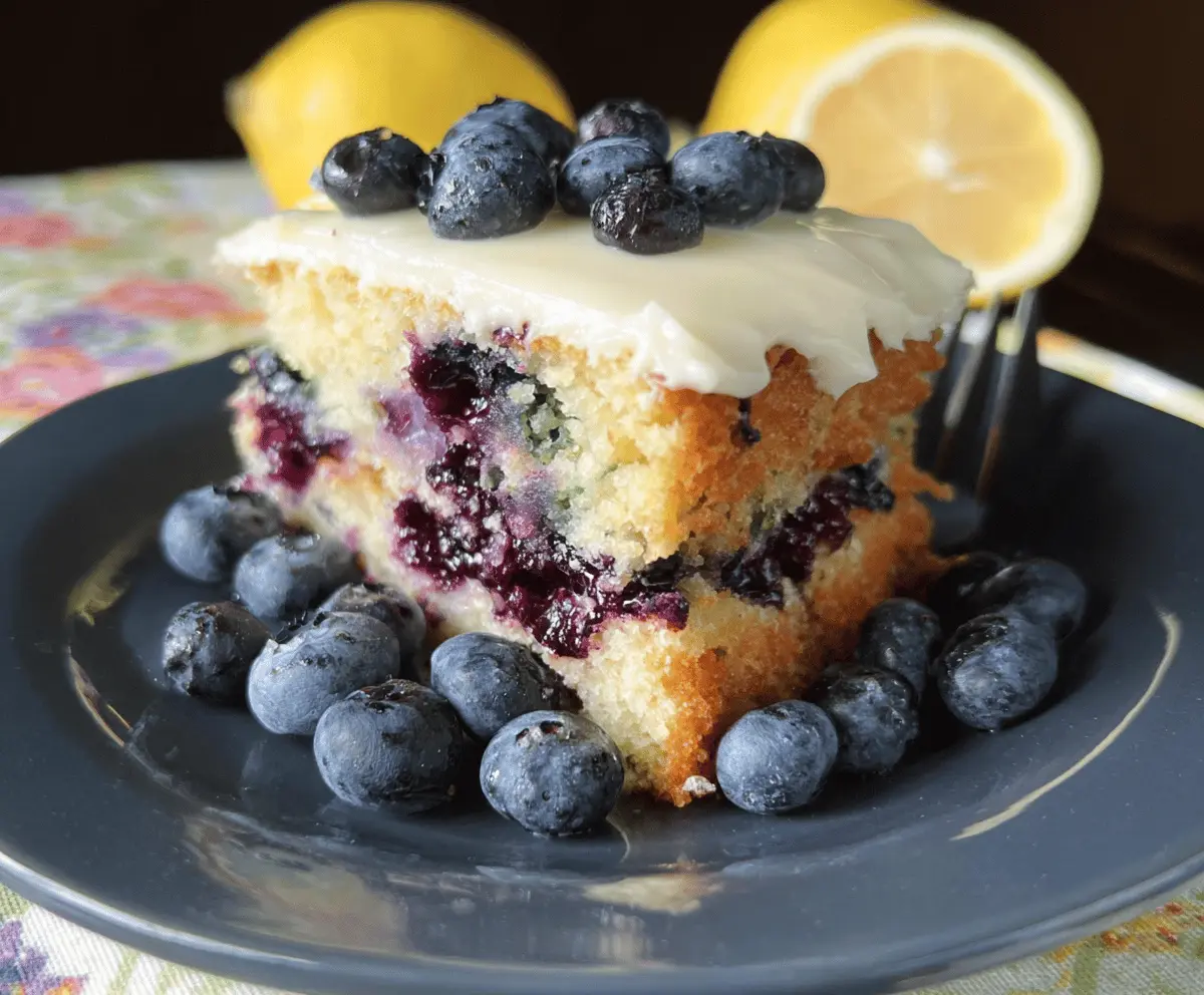 Moist Blueberry Zucchini Cake Recipe
