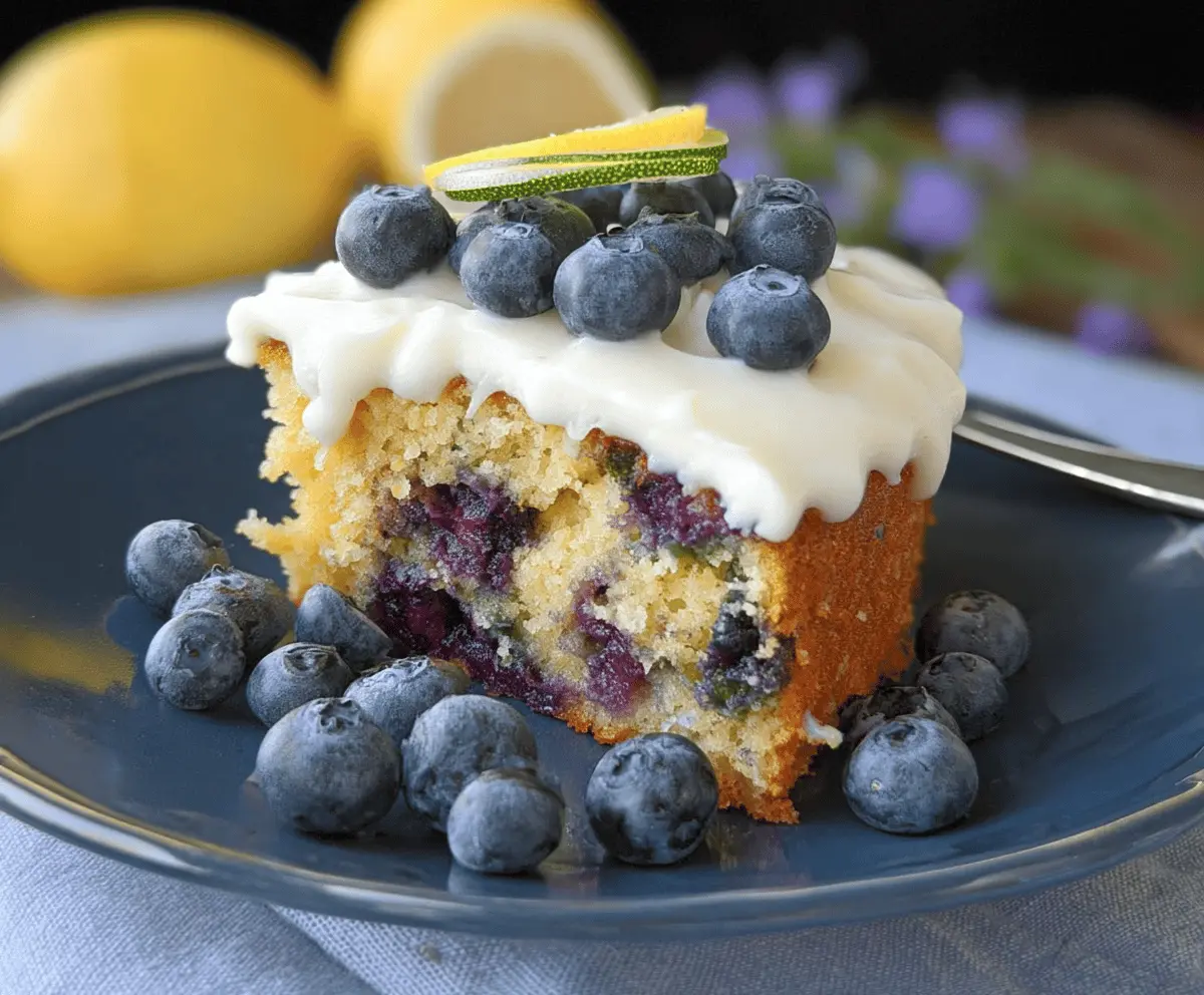 Moist Blueberry Zucchini Cake Recipe