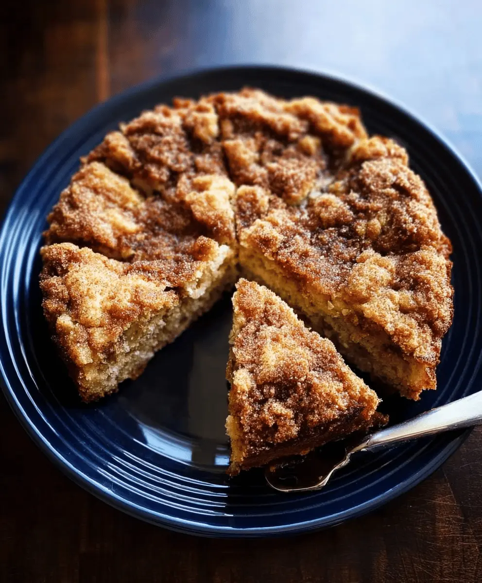 Moist Cinnamon Sugar Zucchini Coffee Cake