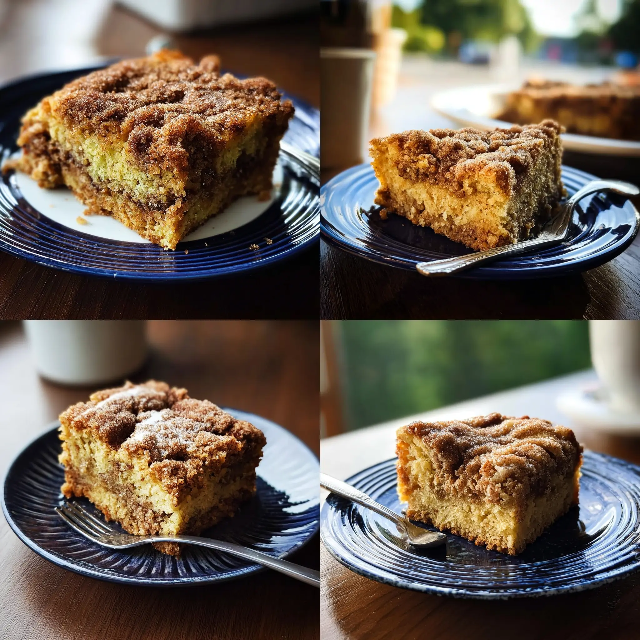 Moist Cinnamon Sugar Zucchini Coffee Cake