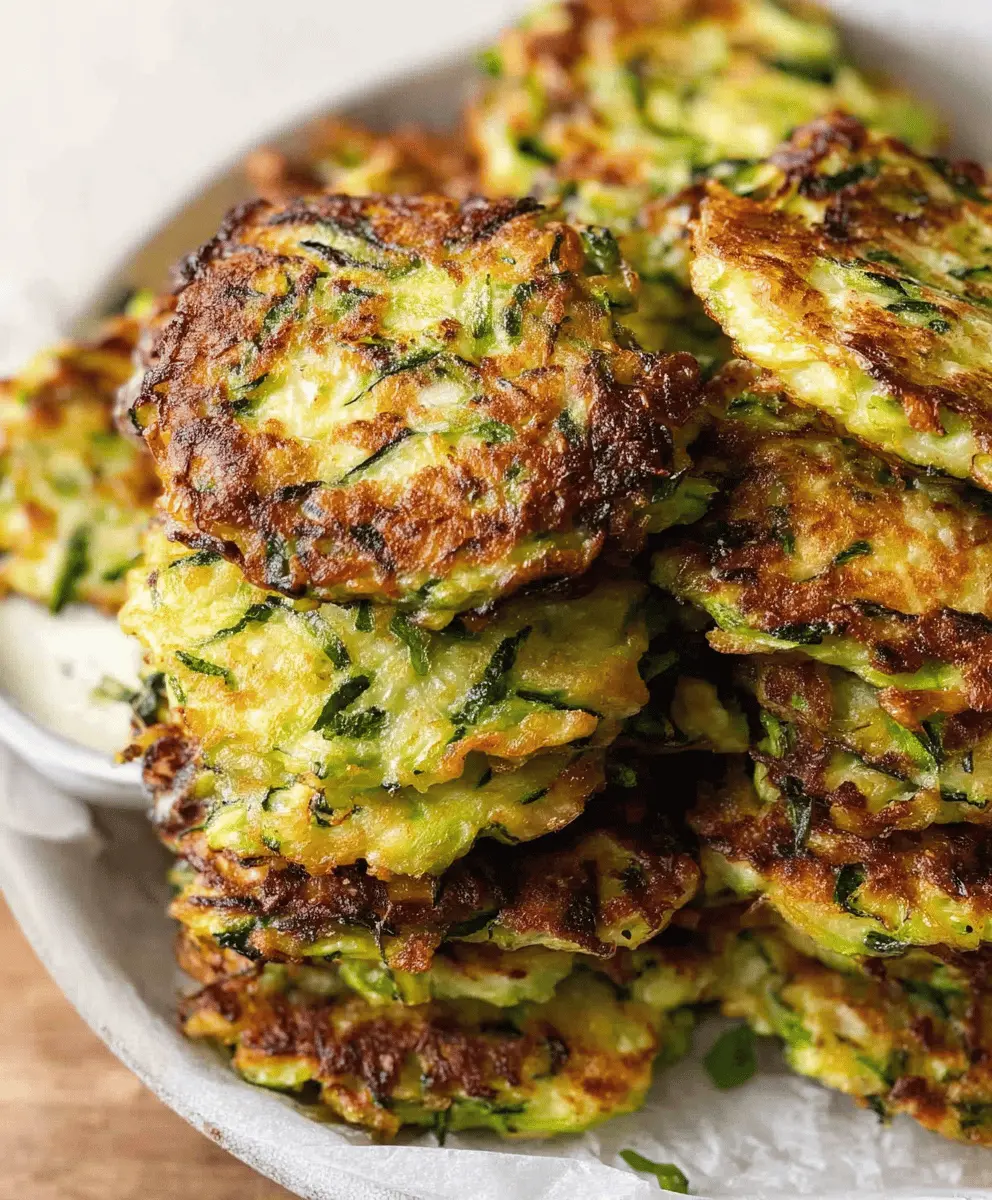 Crispy Zucchini Fritters Easy Recipe