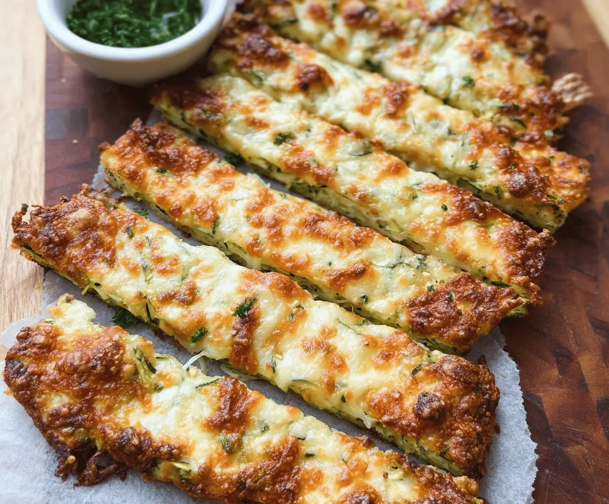 Easy Zucchini Breadsticks Recipe for Snacks