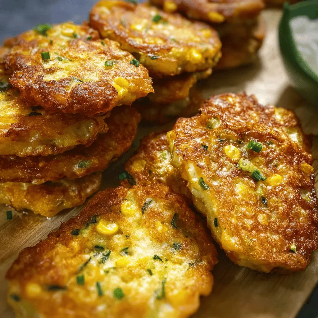 Crispy Zucchini Corn Fritters Recipe
