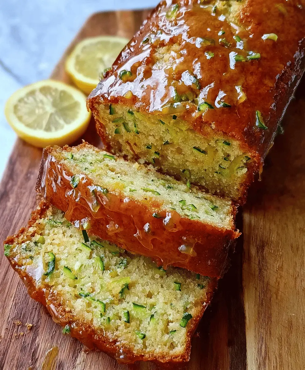 Moist Lemon Zucchini Bread Recipe