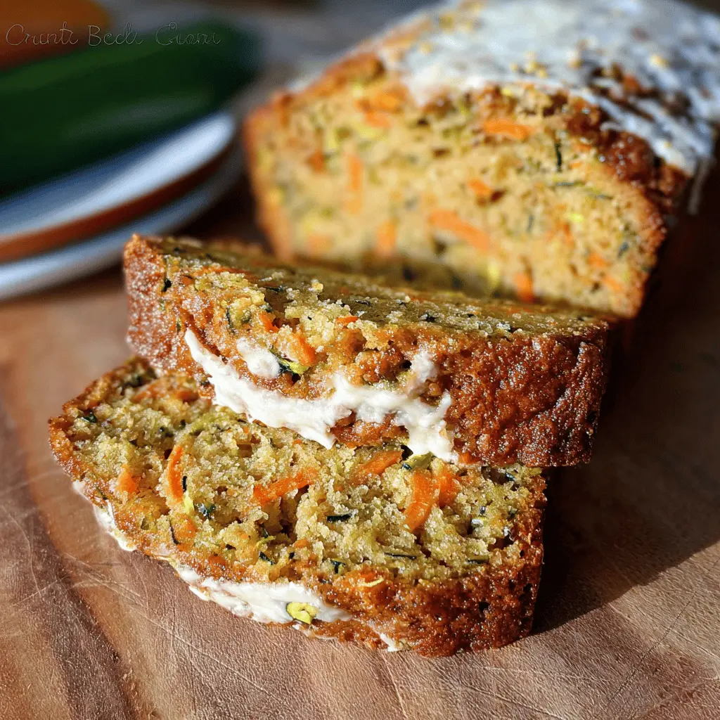 Moist Carrot Apple Zucchini Bread Recipe