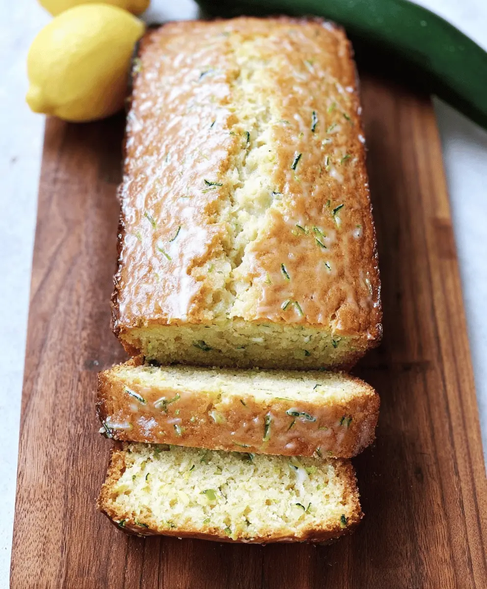 Moist Lemon Zucchini Bread Recipe