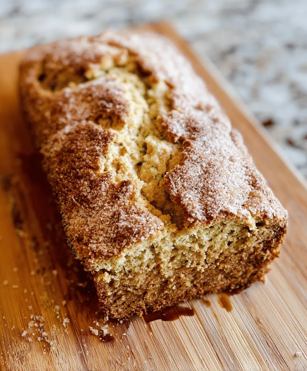 Soft Snickerdoodle Zucchini Bread Recipe