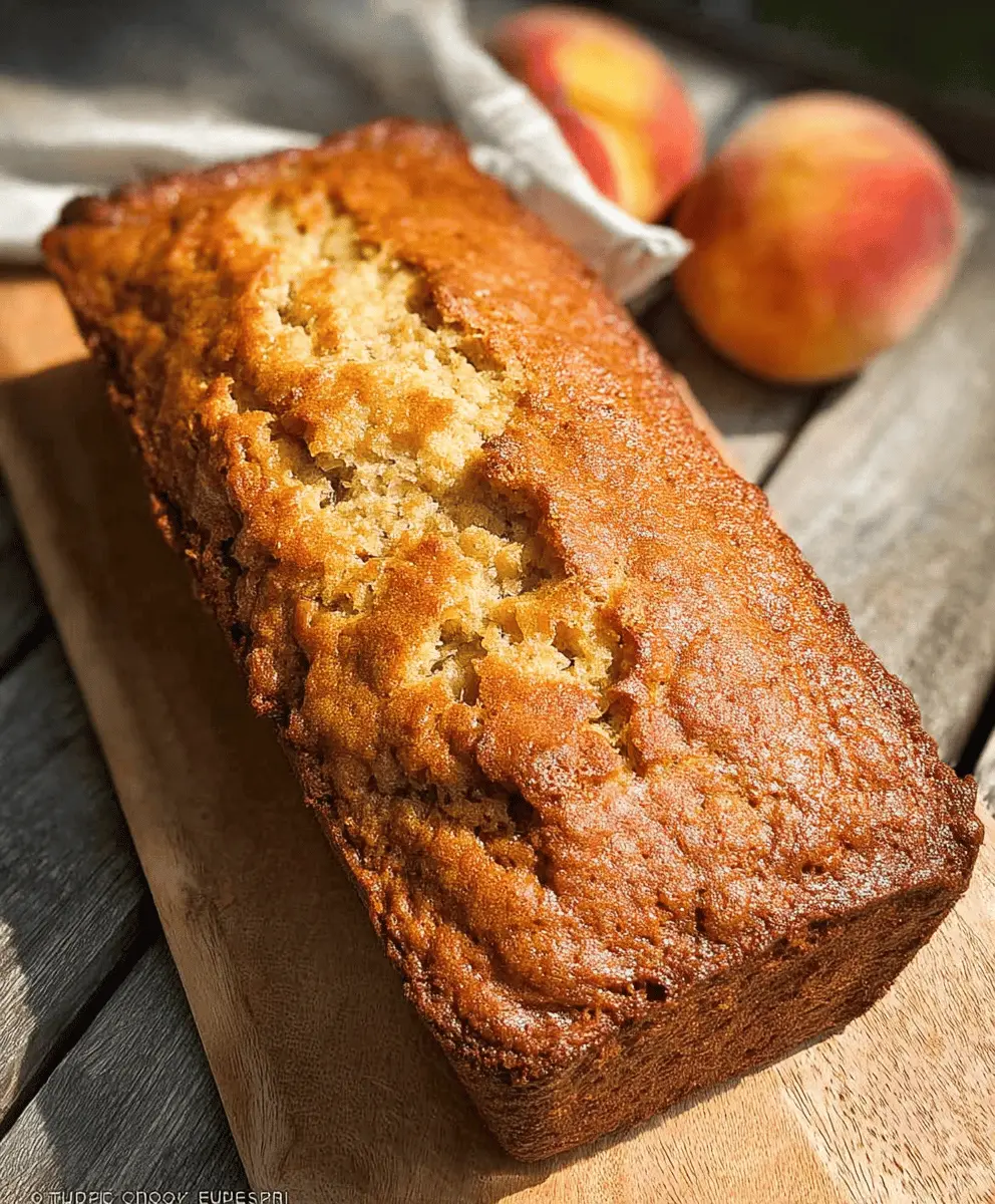 Moist Southern Peach Bread Recipe