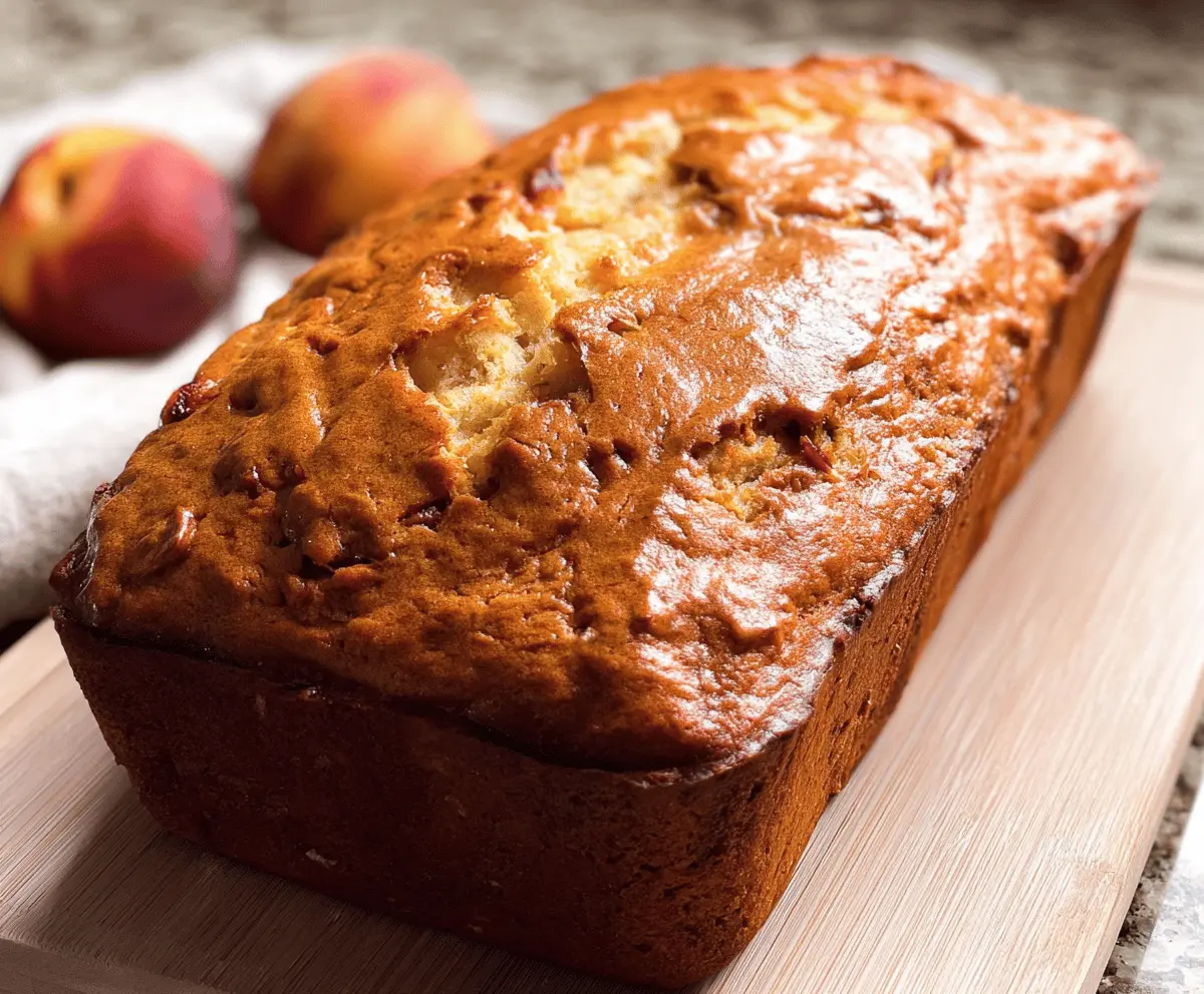 Moist Southern Peach Bread Recipe