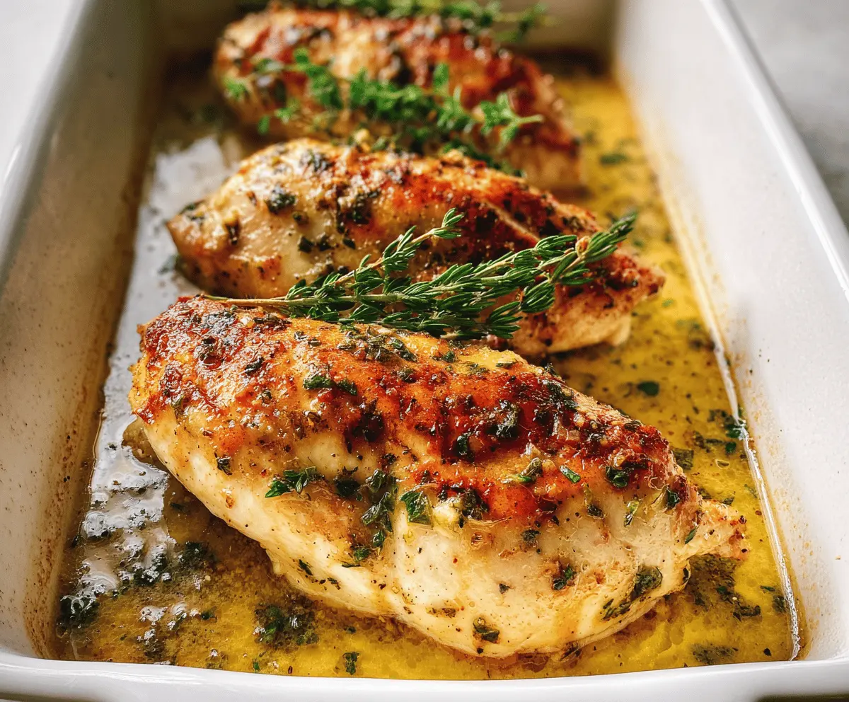 Easy Garlic Butter Baked Chicken Breast Recipe