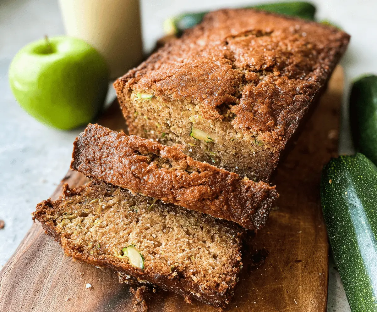 Moist Apple Zucchini Bread Recipe