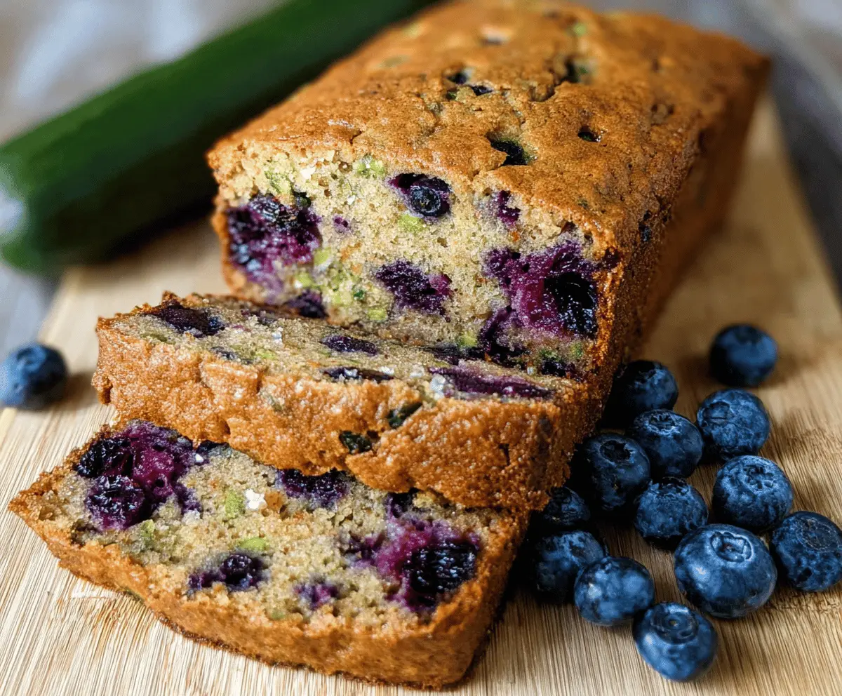 Moist Blueberry Zucchini Bread Recipe