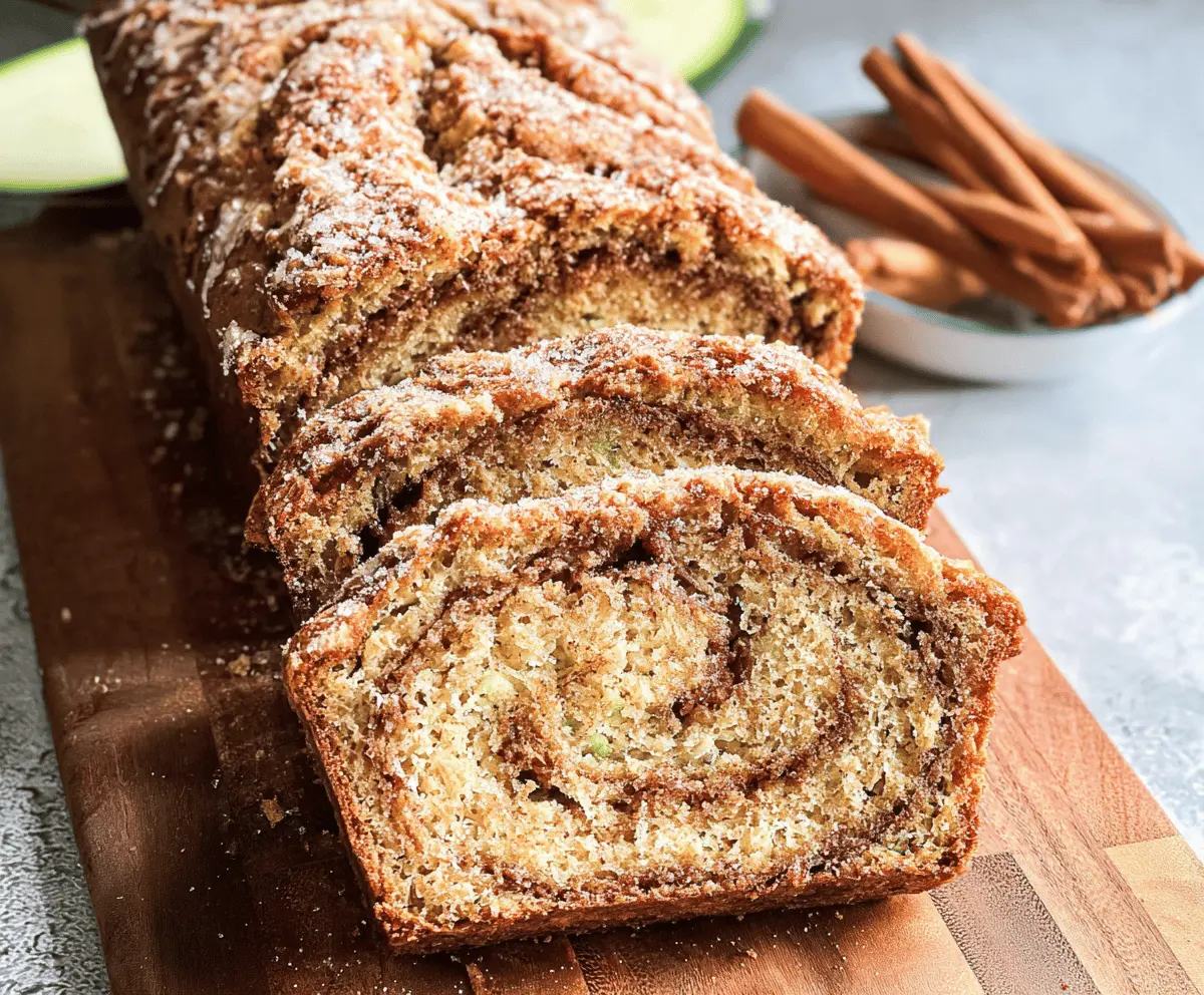 Easy Cinnamon Swirl Zucchini Bread Recipe