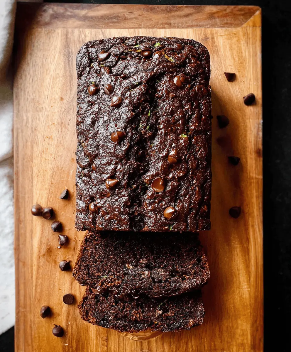 Healthy Chocolate Zucchini Bread Recipe