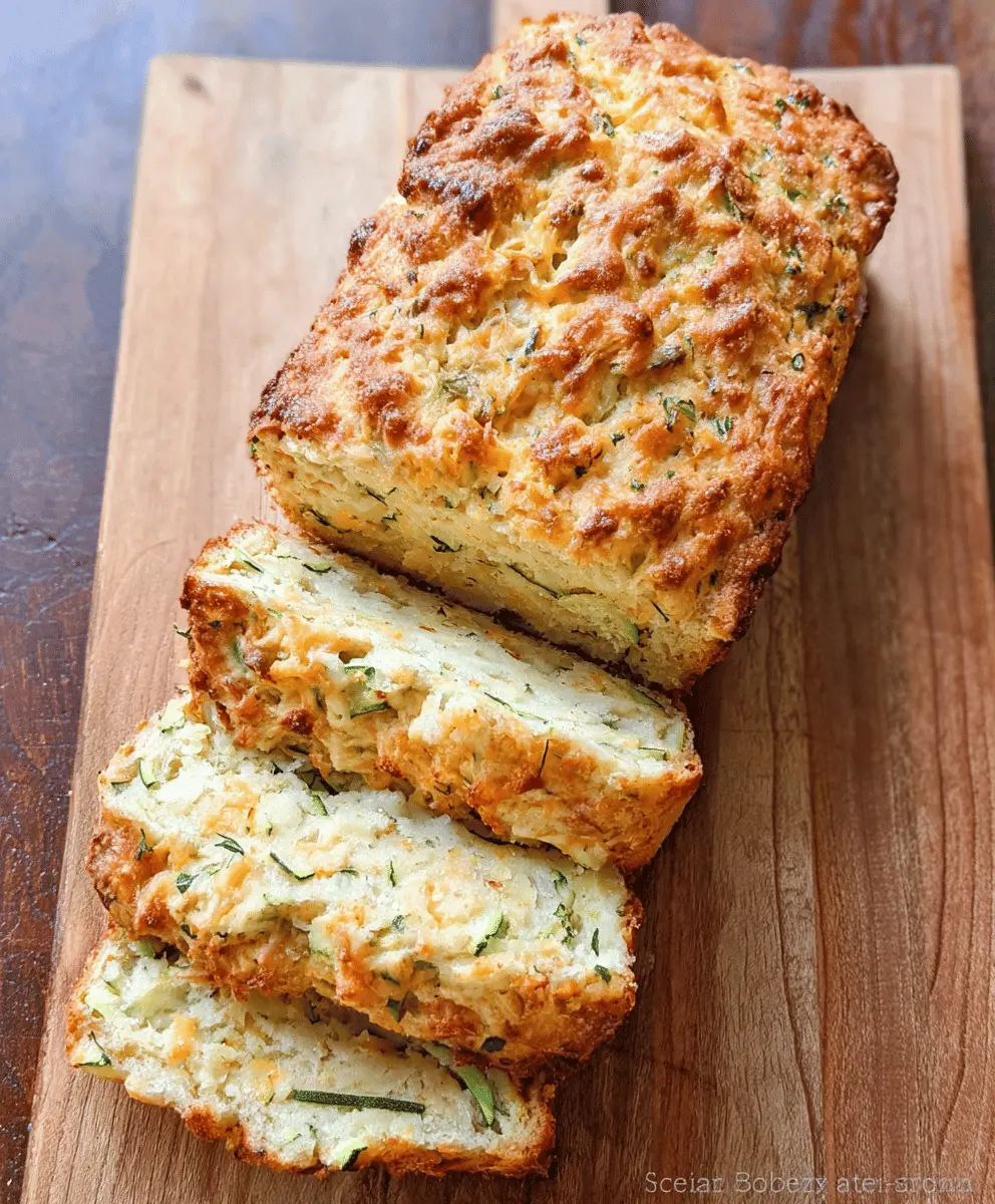 Easy Zucchini Cheddar Herb Beer Bread Recipe