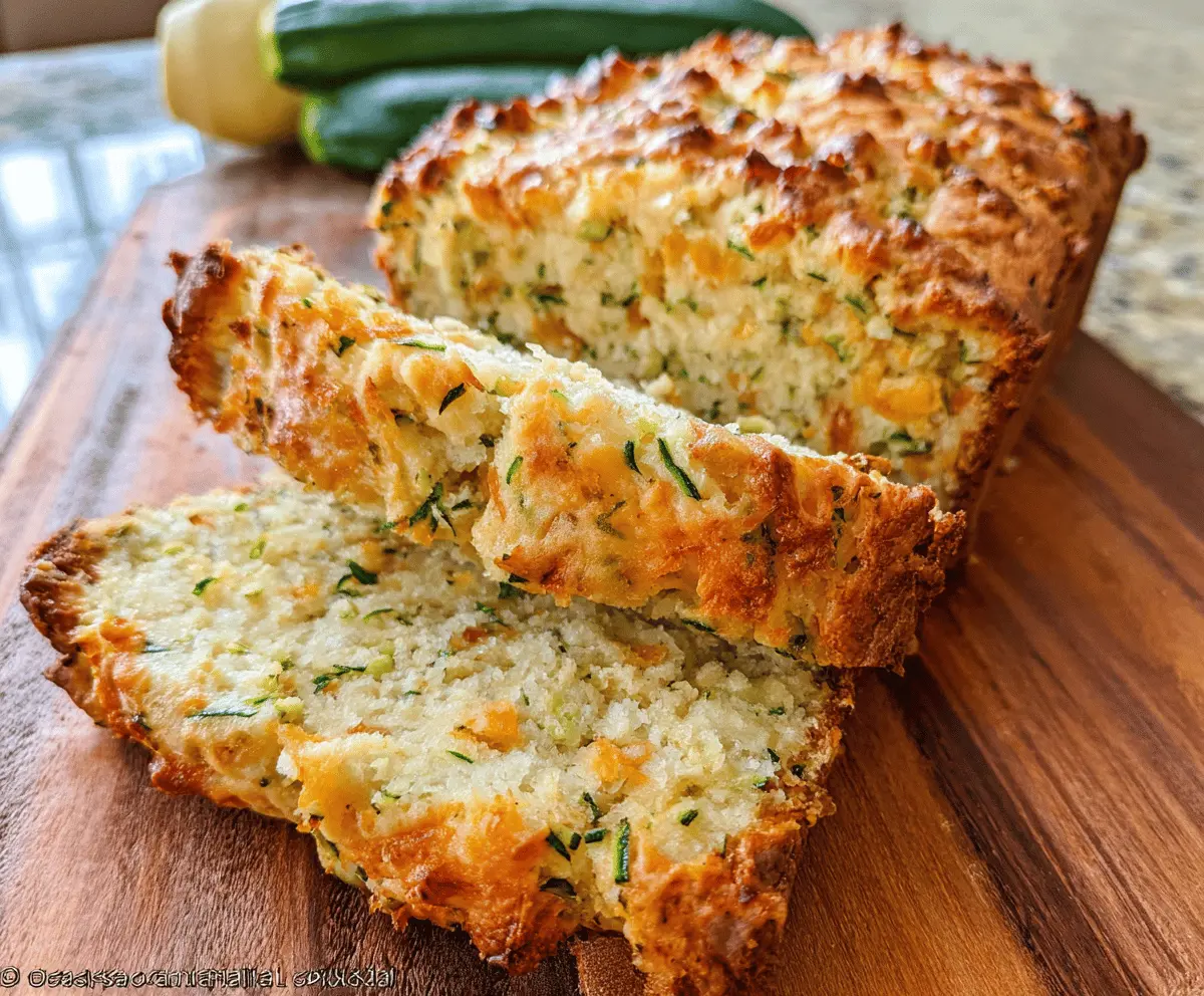Easy Zucchini Cheddar Herb Beer Bread Recipe
