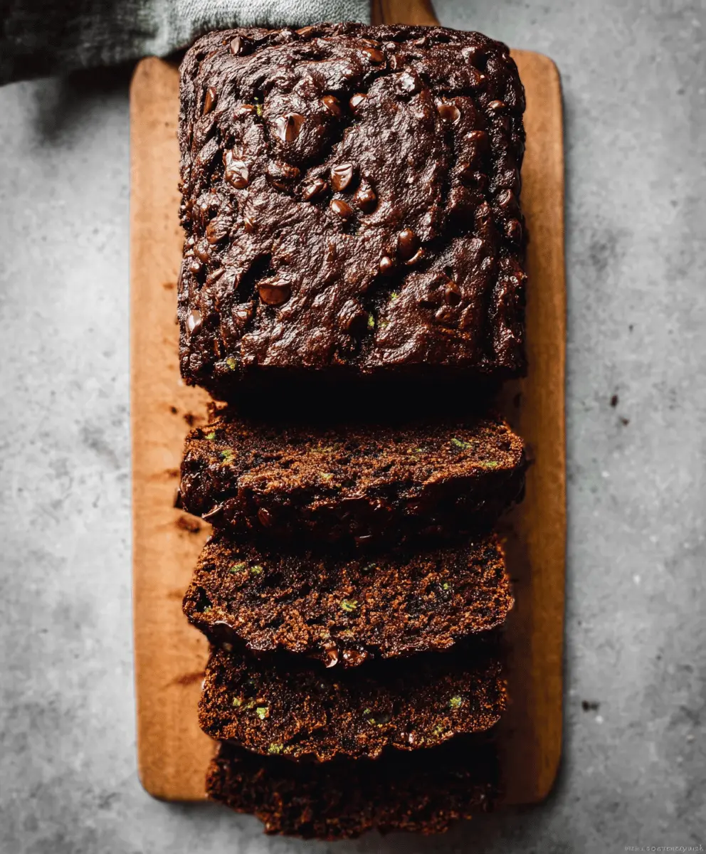 Moist Chocolate Zucchini Bread Recipe