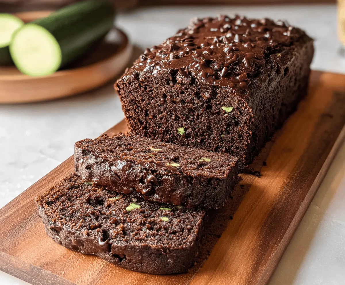 Moist Chocolate Zucchini Bread Recipe
