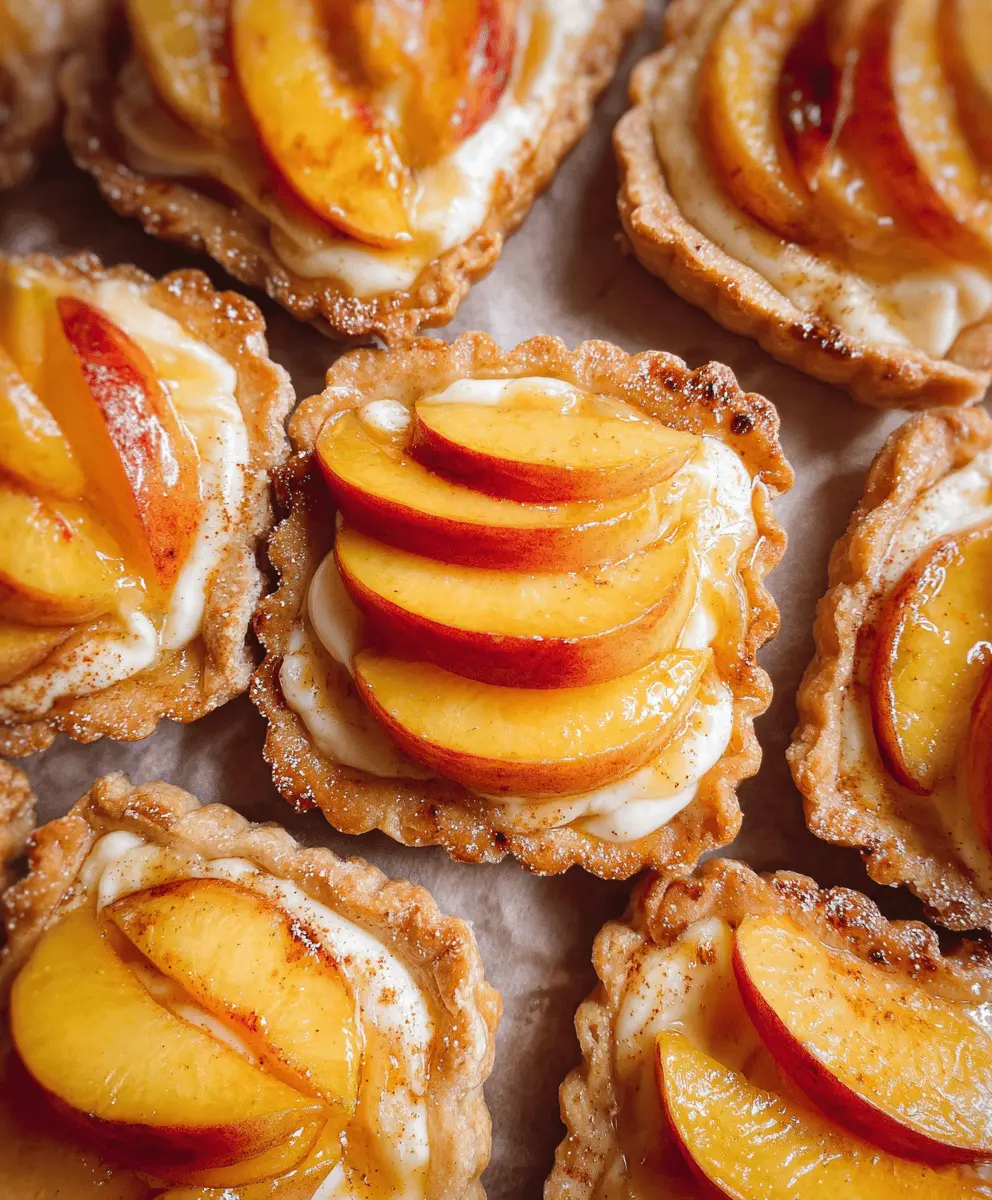 Easy Mini Peach and Cream Cheese Tarts Recipe