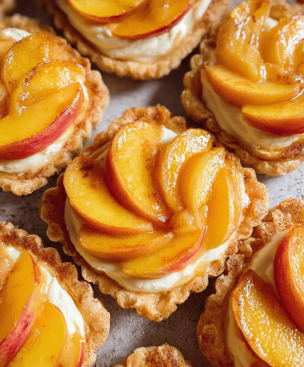 Easy Mini Peach and Cream Cheese Tarts Recipe