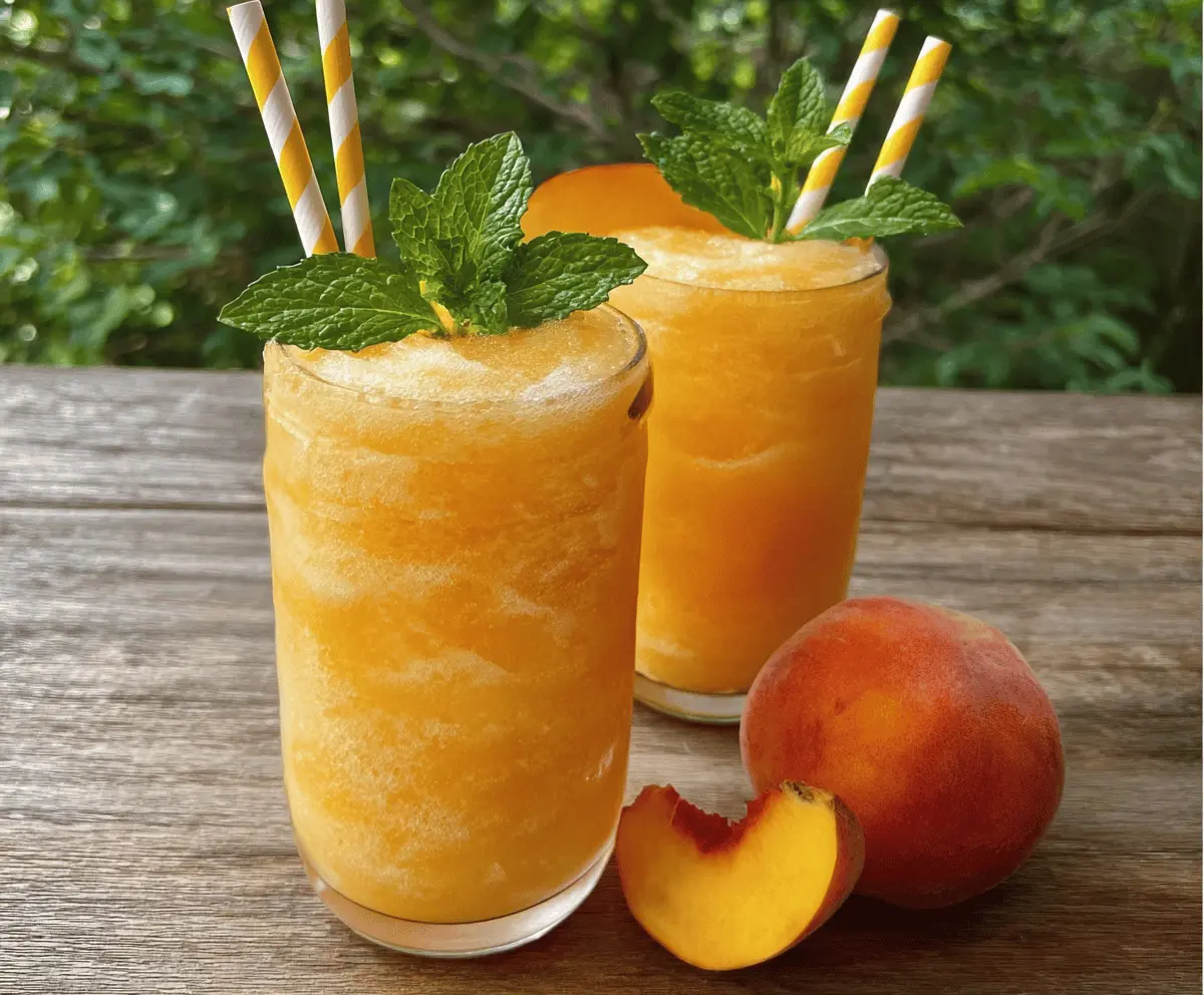 Refreshing Peach Lemonade Slush Recipe