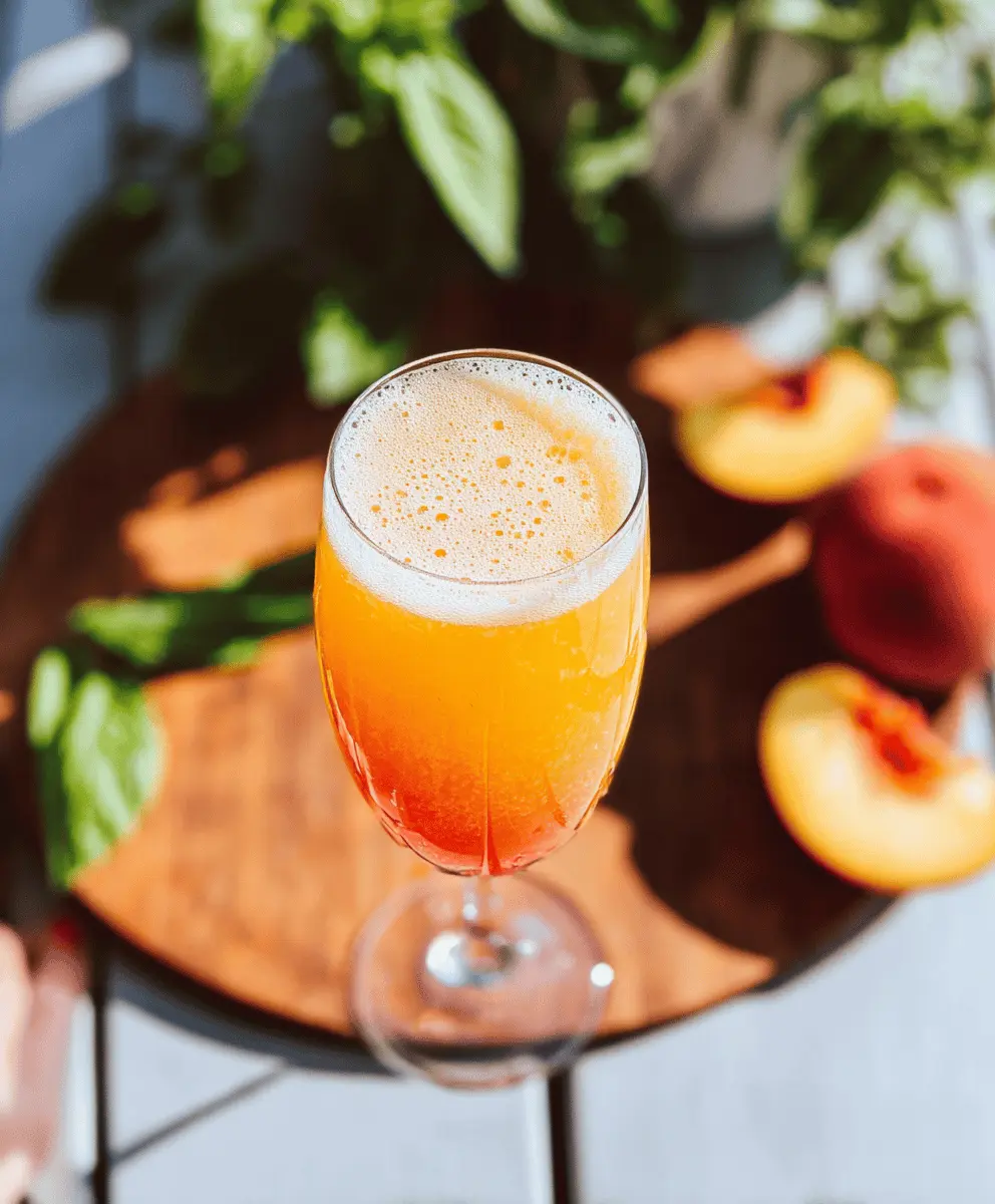 Easy Peach Bellini Recipe for Summer Cheers