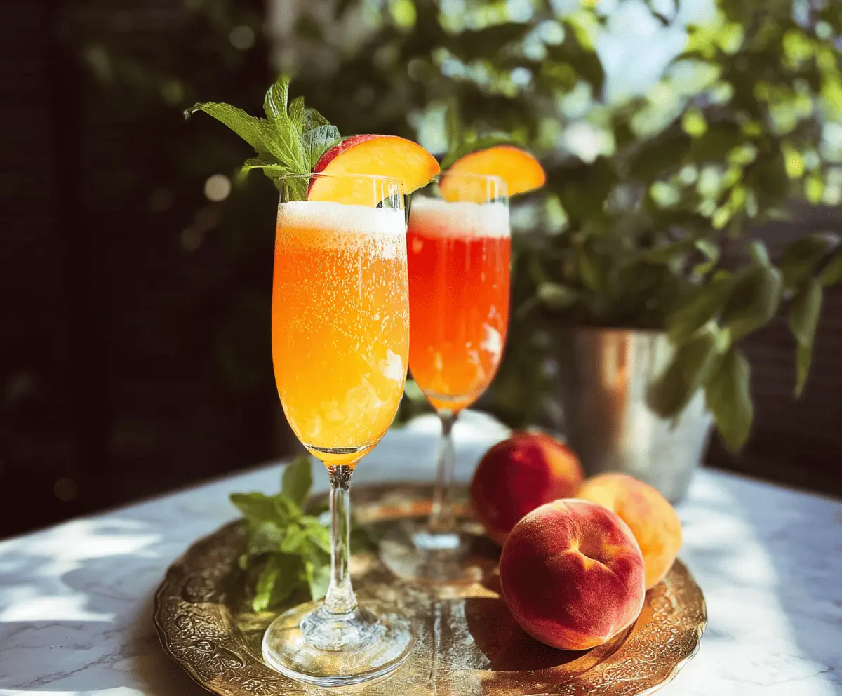 Easy Peach Bellini Recipe for Summer Cheers