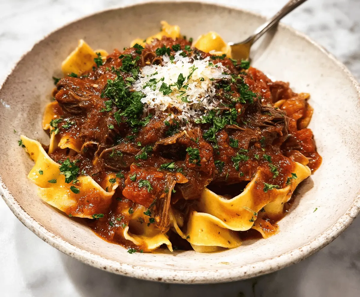 Easy Slow Cooker Beef Ragu Recipe for Tender Flavor