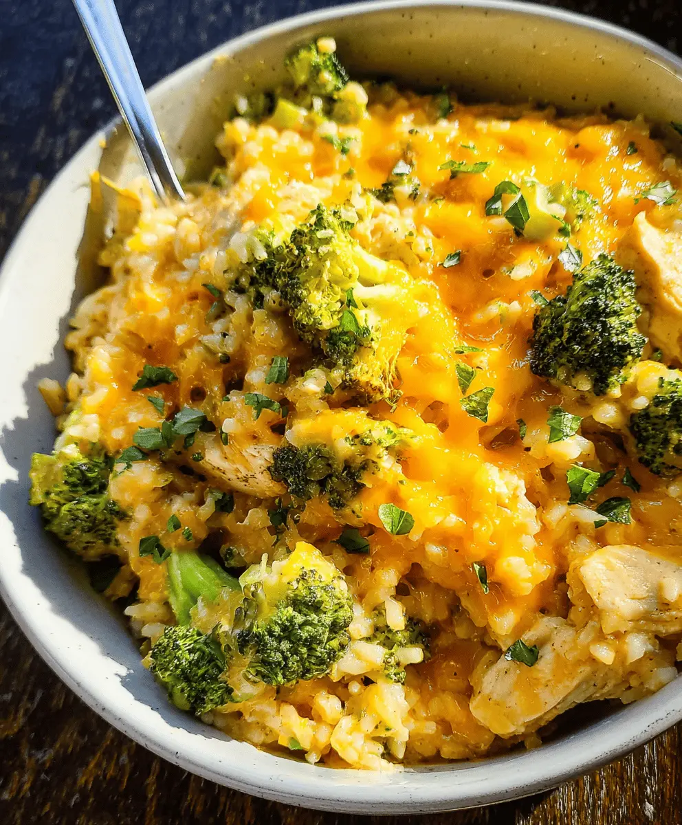 Easy Crockpot Cheesy Chicken Broccoli Rice