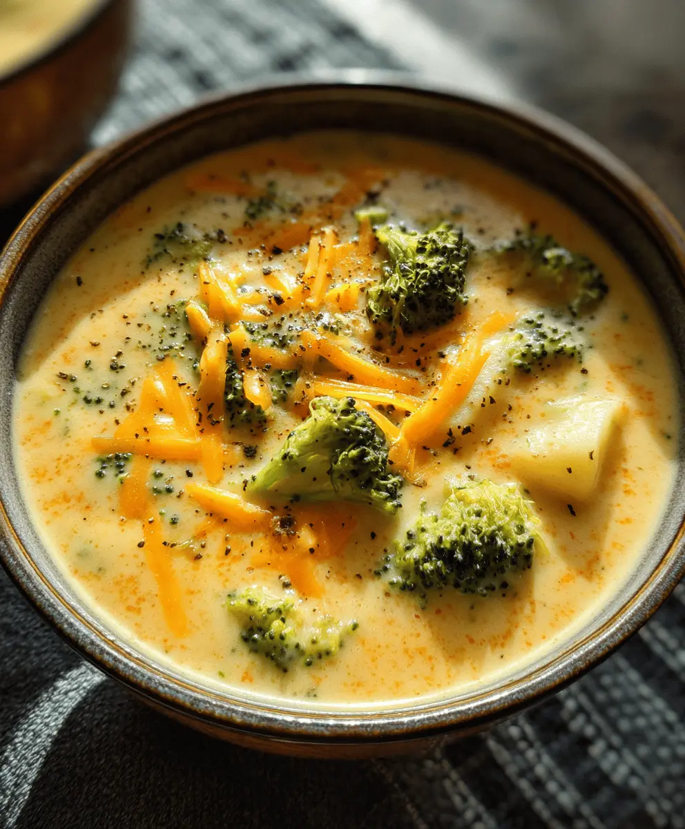 Creamy Crock Pot Broccoli Cheddar Potato Soup