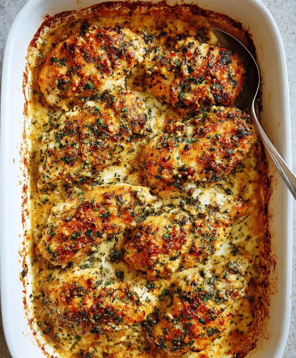 Easy Garlic Parmesan Chicken Bake Recipe