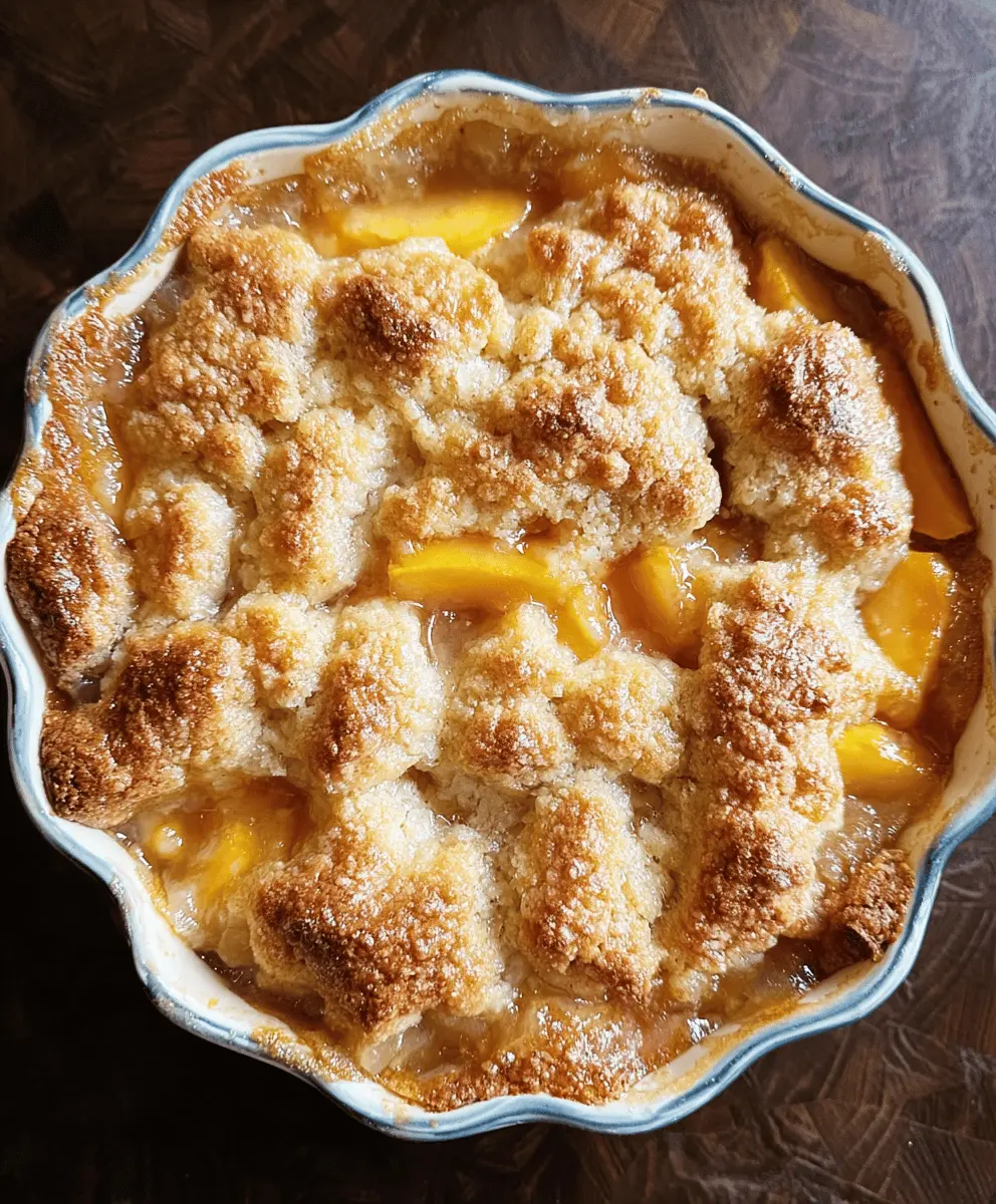Classic Peach Cobbler Recipe with Easy Steps
