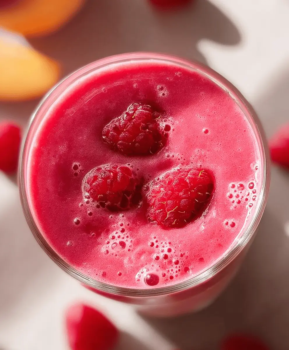 Refreshing Raspberry Peach Smoothie Recipe