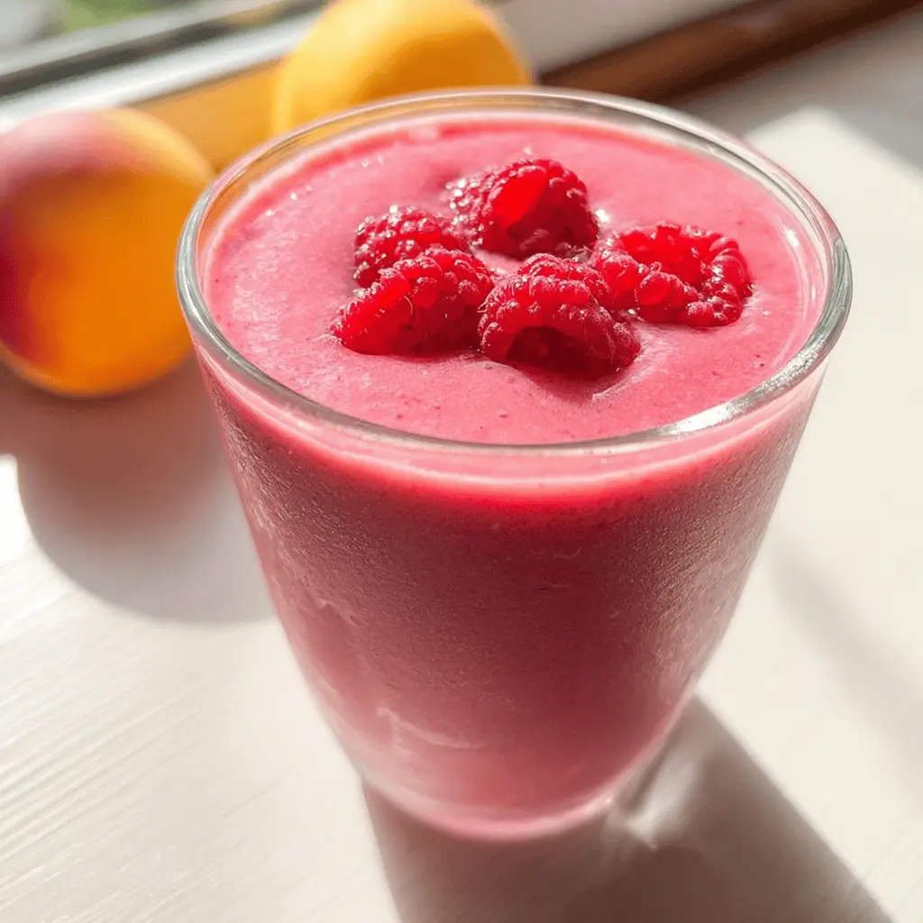 Refreshing Raspberry Peach Smoothie Recipe