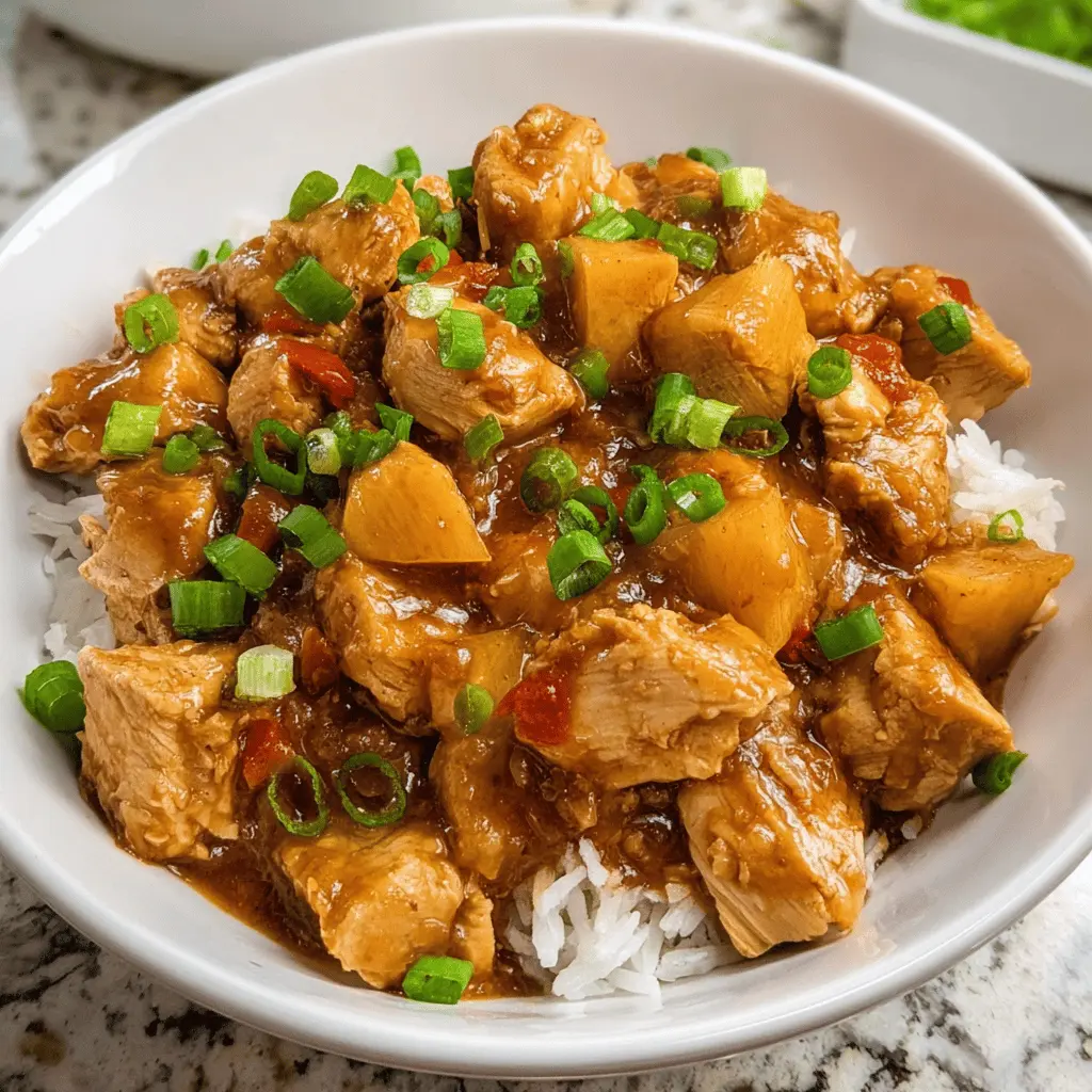 Easy Sweet Hawaiian Crockpot Chicken Recipe
