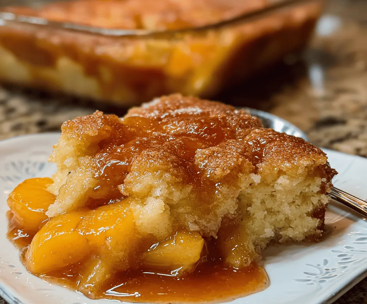 Easy Tennessee Peach Pudding Recipe