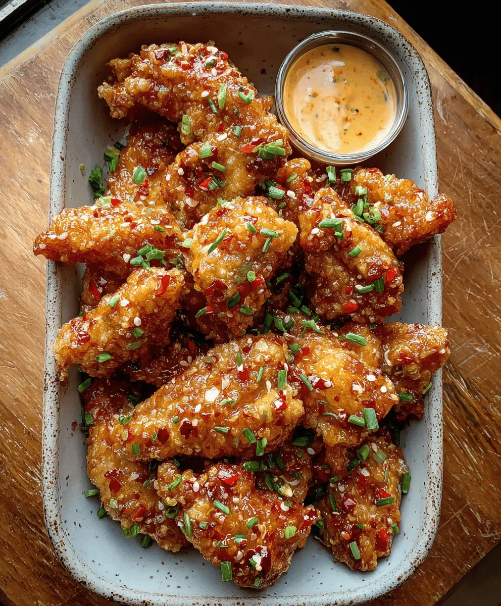 Crispy Bang Bang Chicken Recipe with Sweet Spicy Sauce
