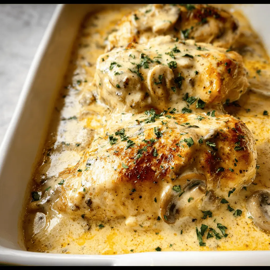 Creamy Chicken Gloria Recipe with Garlic and Herbs